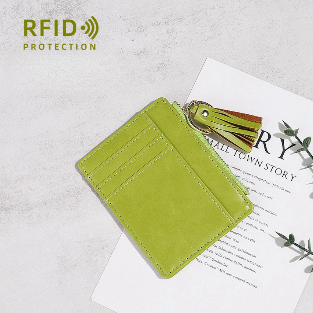 Compact lightweight minimalist rfid ladies wallet