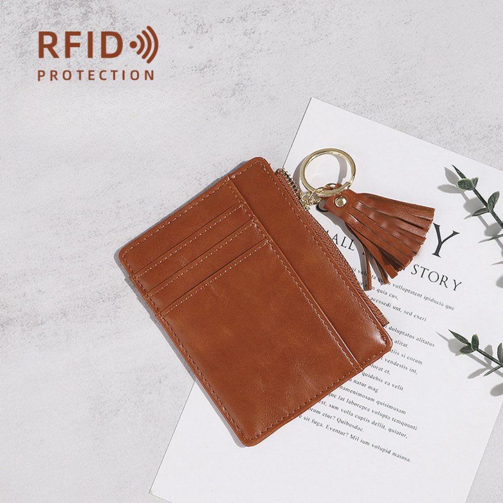 Compact lightweight minimalist rfid ladies wallet