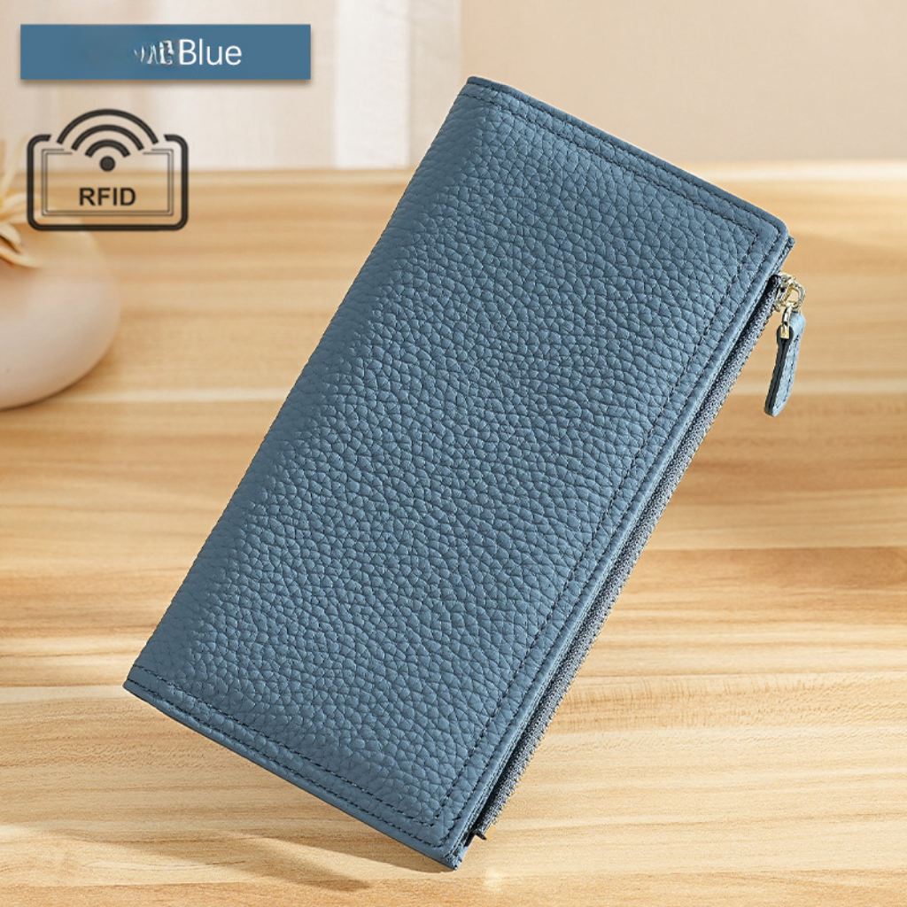 Versatile long Multiple card slots rfid wallet