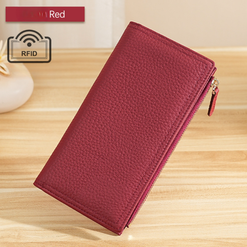 Versatile long Multiple card slots rfid wallet