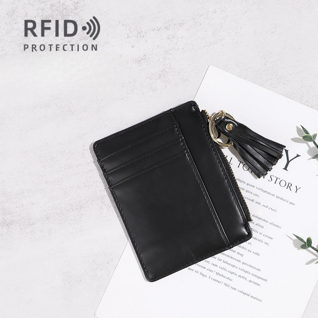 Compact lightweight minimalist rfid ladies wallet