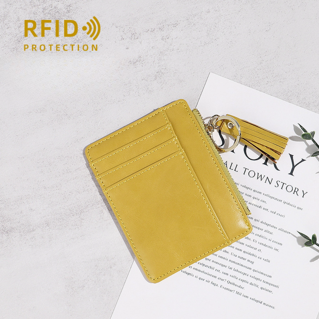 Compact lightweight minimalist rfid ladies wallet