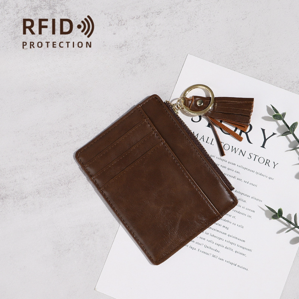 Compact lightweight minimalist rfid ladies wallet