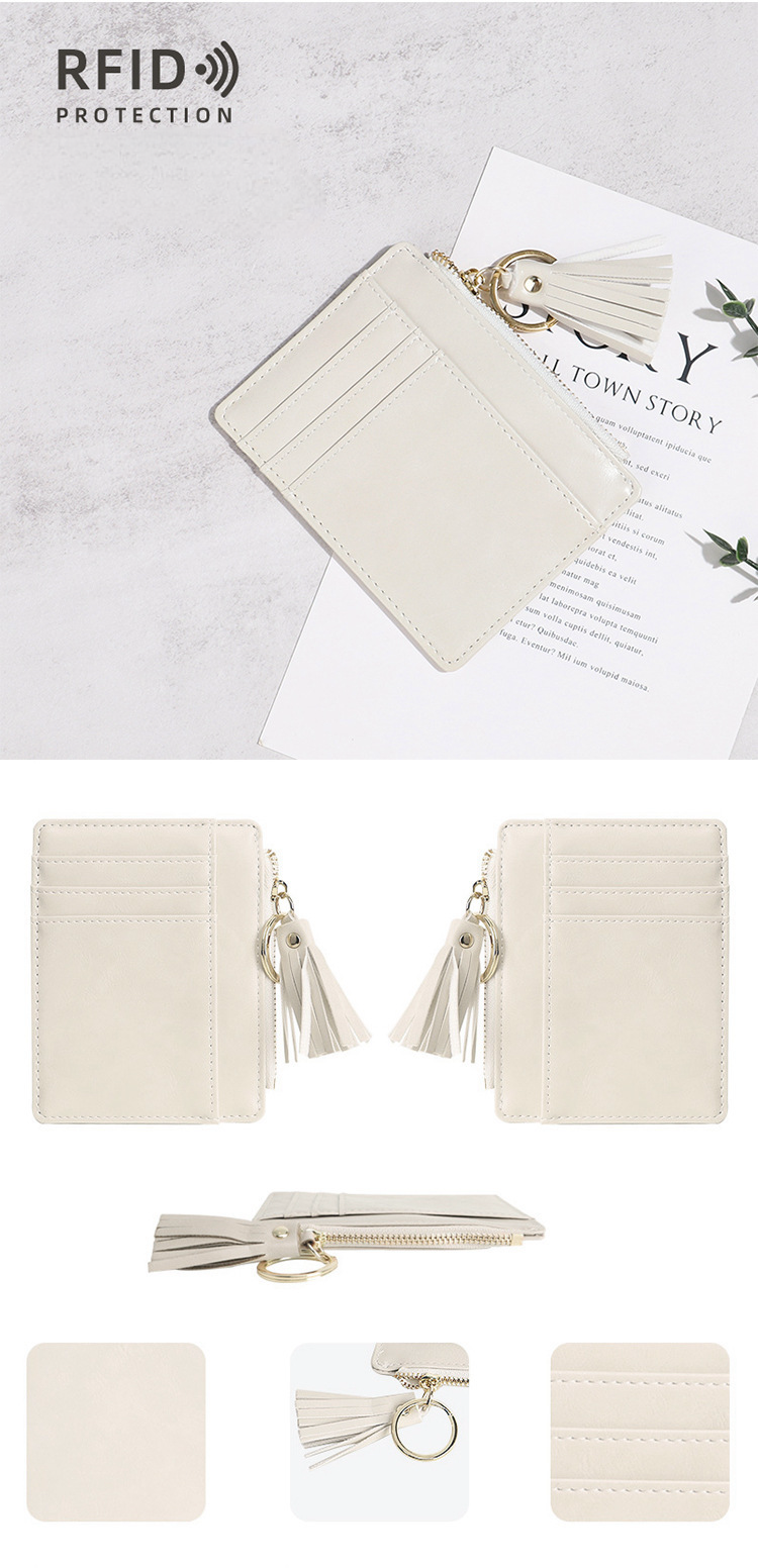 Compact lightweight minimalist rfid ladies wallet