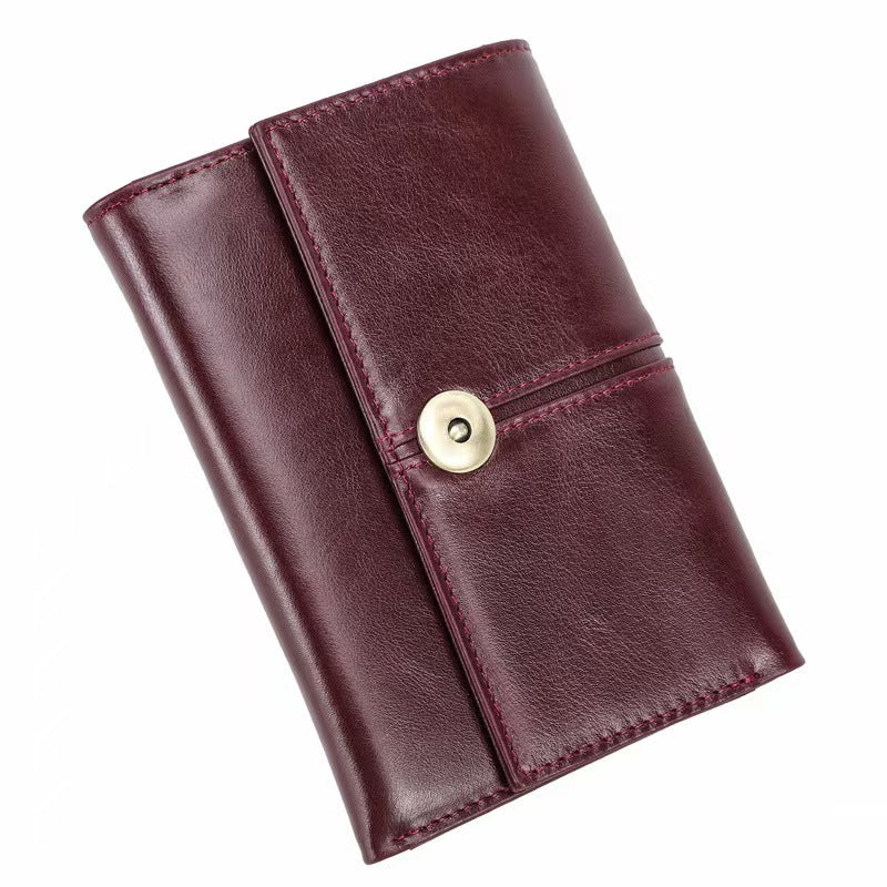 Anti-magnetic tri-fold knot rfid wallet