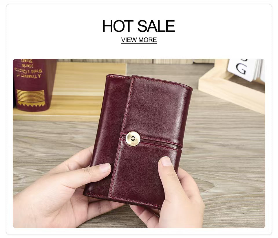 Anti-magnetic tri-fold knot rfid wallet