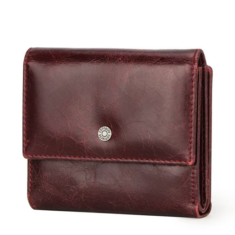 Short coin purse rfid protection wallet