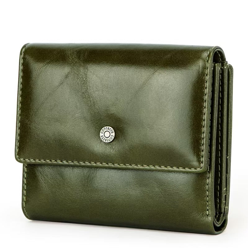 Short coin purse rfid protection wallet