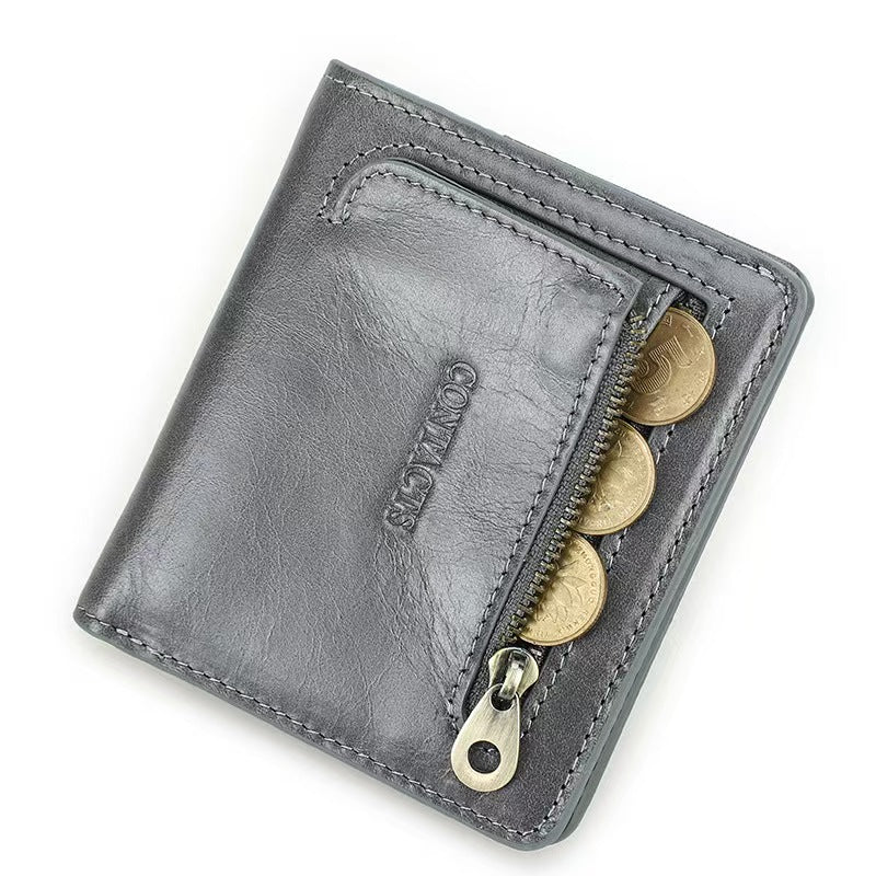 Ultra-thin multifunctional short women's wallets rfid