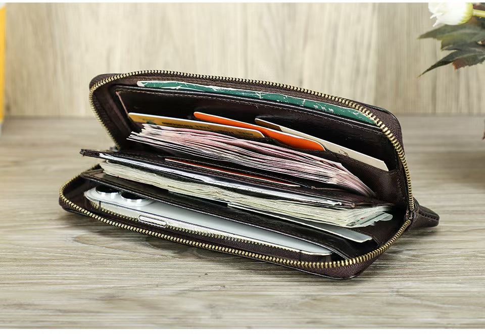 Fashionable Zipper Wallet rfid wallet women