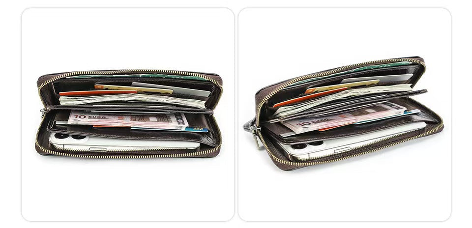 Fashionable Zipper Wallet rfid wallet women