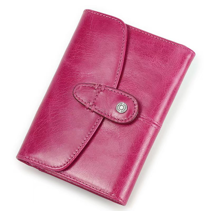 Top grain cowhide fashion wallet rfid wallets