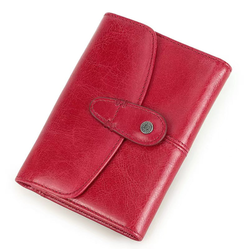 Top grain cowhide fashion wallet rfid wallets