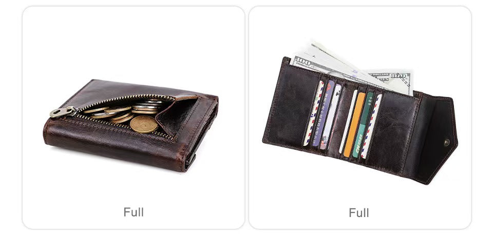 Casual short envelope bag rfid protection wallet