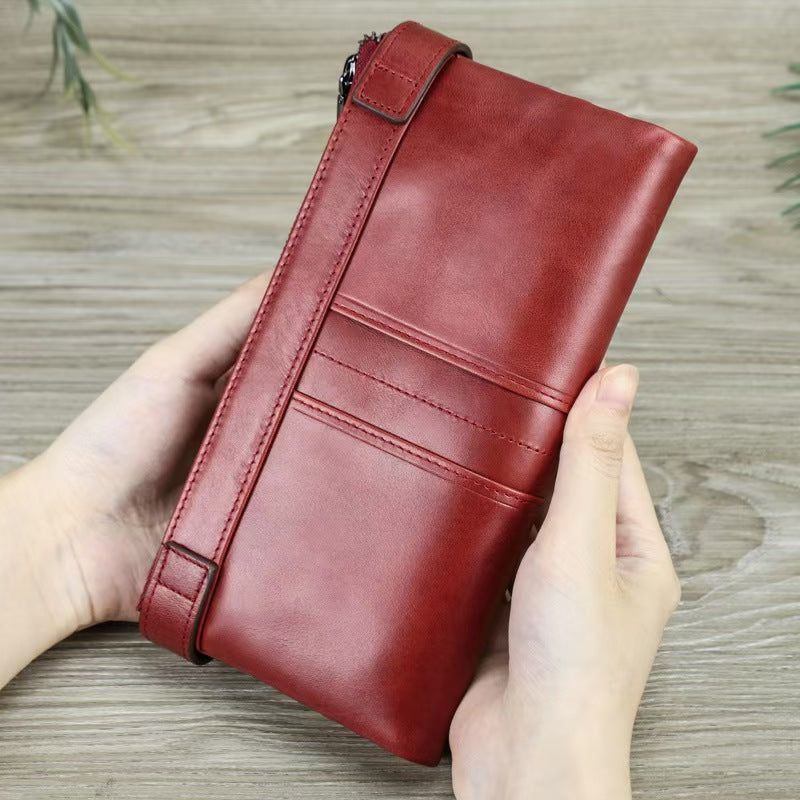 Long Bi-Fold Zip Wallet women's wallets rfid