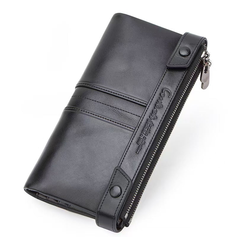 Long Bi-Fold Zip Wallet women's wallets rfid