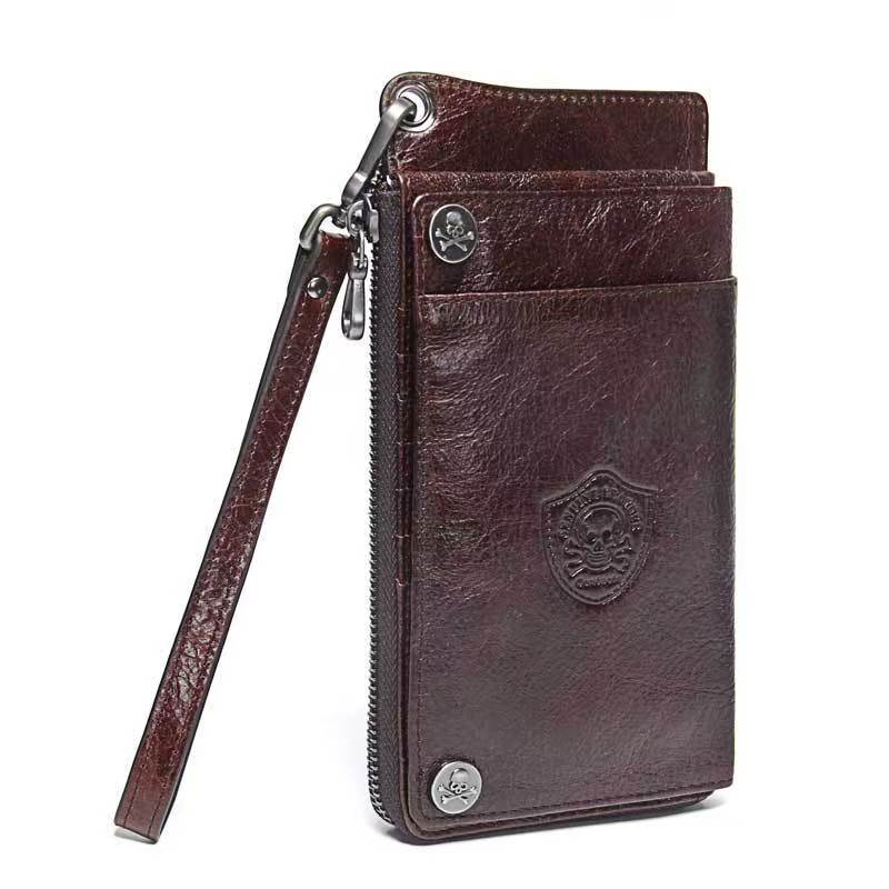 men's multifunctional anti-theft brush rfid wallets