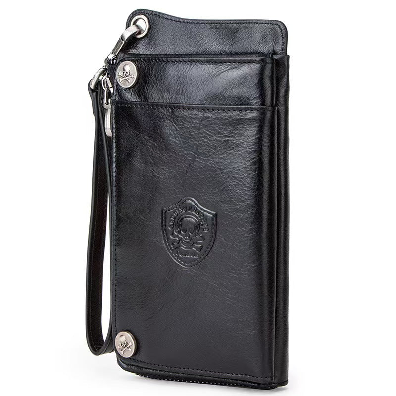 men's multifunctional anti-theft brush rfid wallets