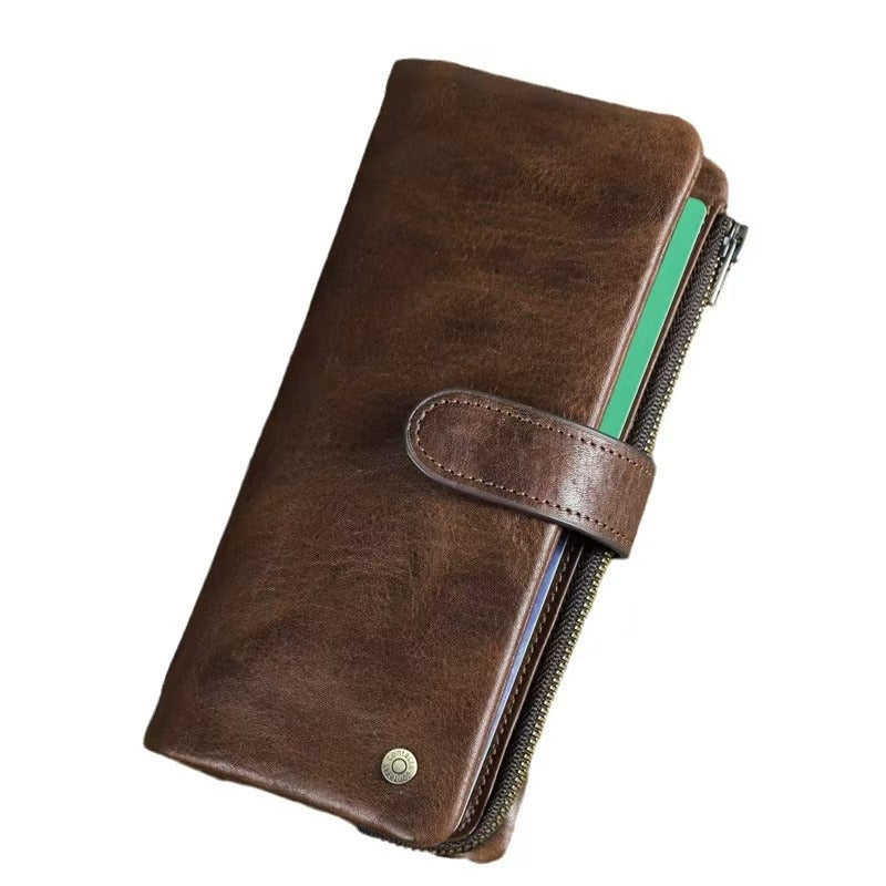 Detachable long wallet for men rfid wallet