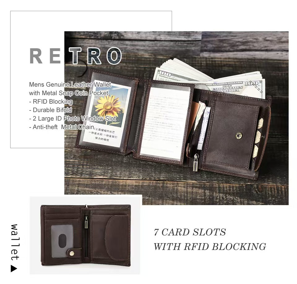 Vertical Zodiac Signs for Men rfid wallets