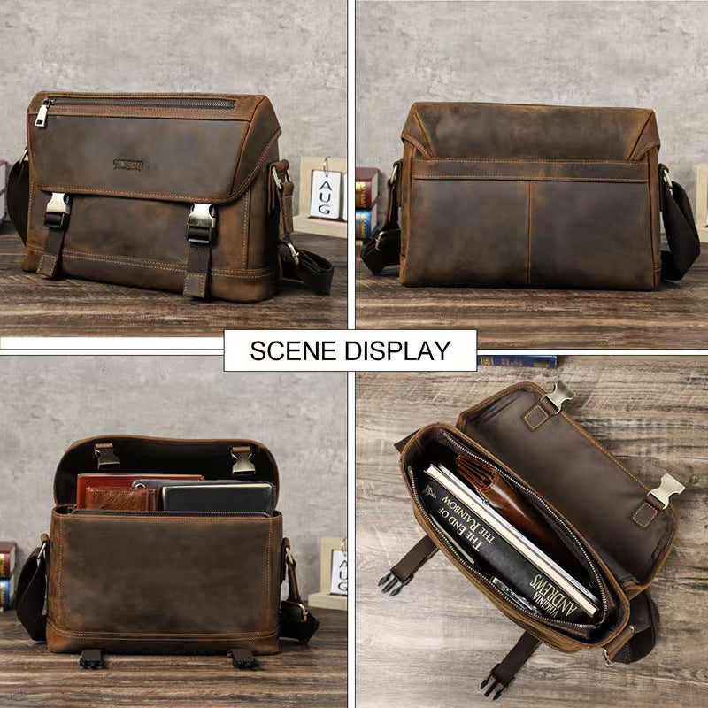 Crossbody laptop bag briefcase for men