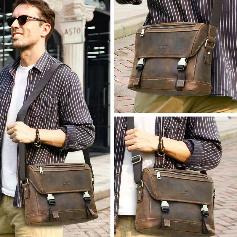 Crossbody laptop bag briefcase for men