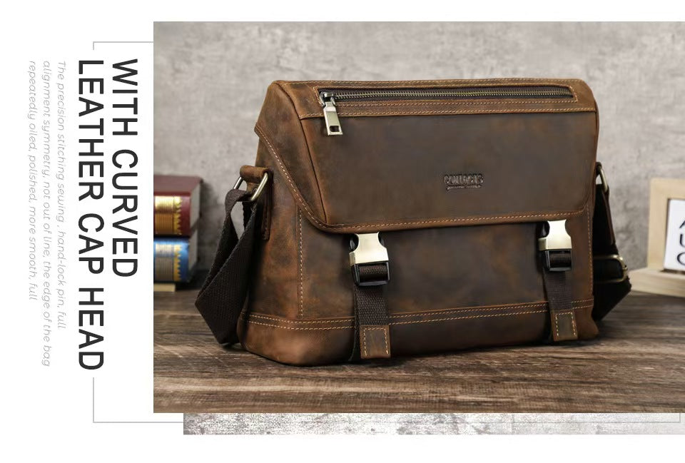 Crossbody laptop bag briefcase for men