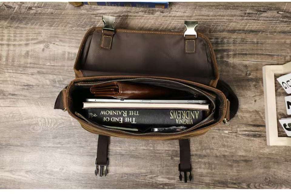 Crossbody laptop bag briefcase for men