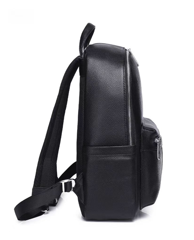 Business trip travel leather business laptop backpacks