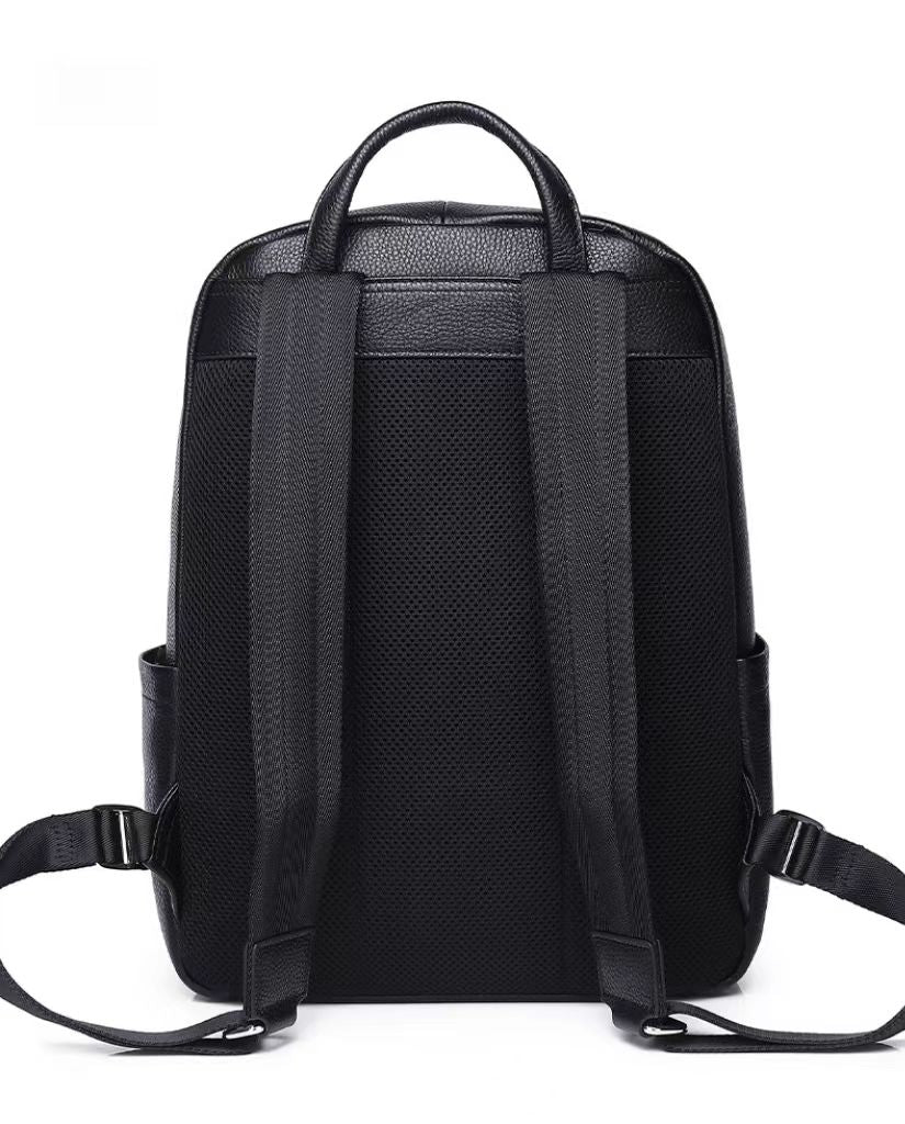 Business trip travel leather business laptop backpacks