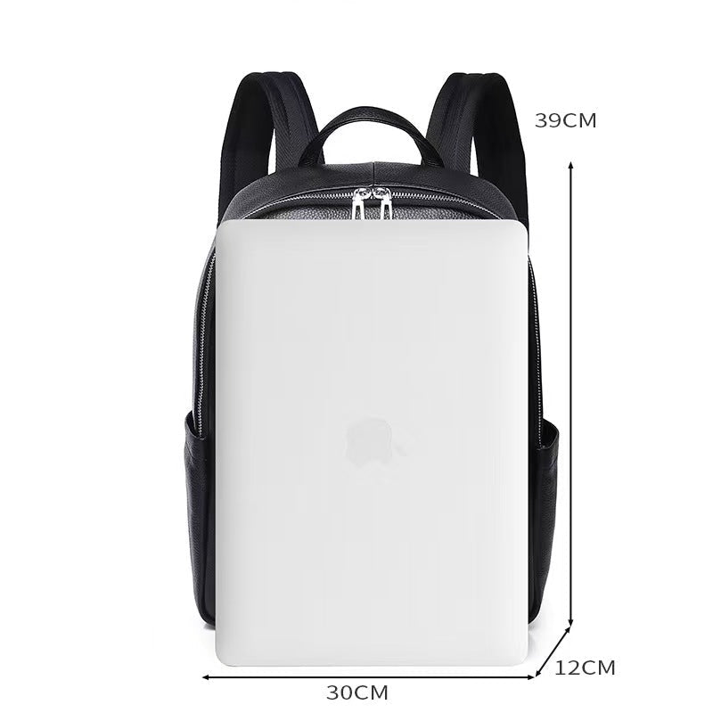 Business trip travel leather business laptop backpacks