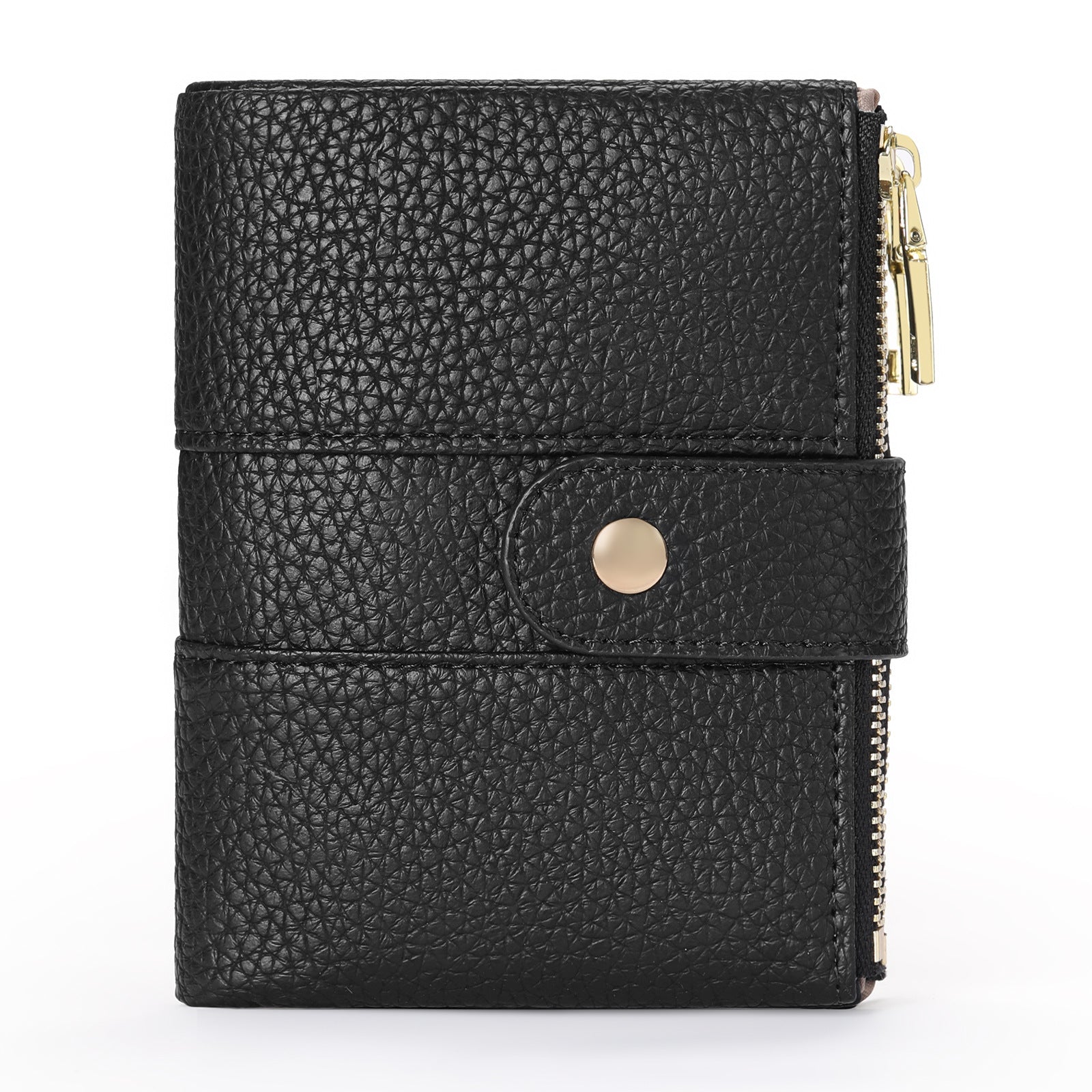 Short Large Capacity Tri-Fold Rfid Wallet Women