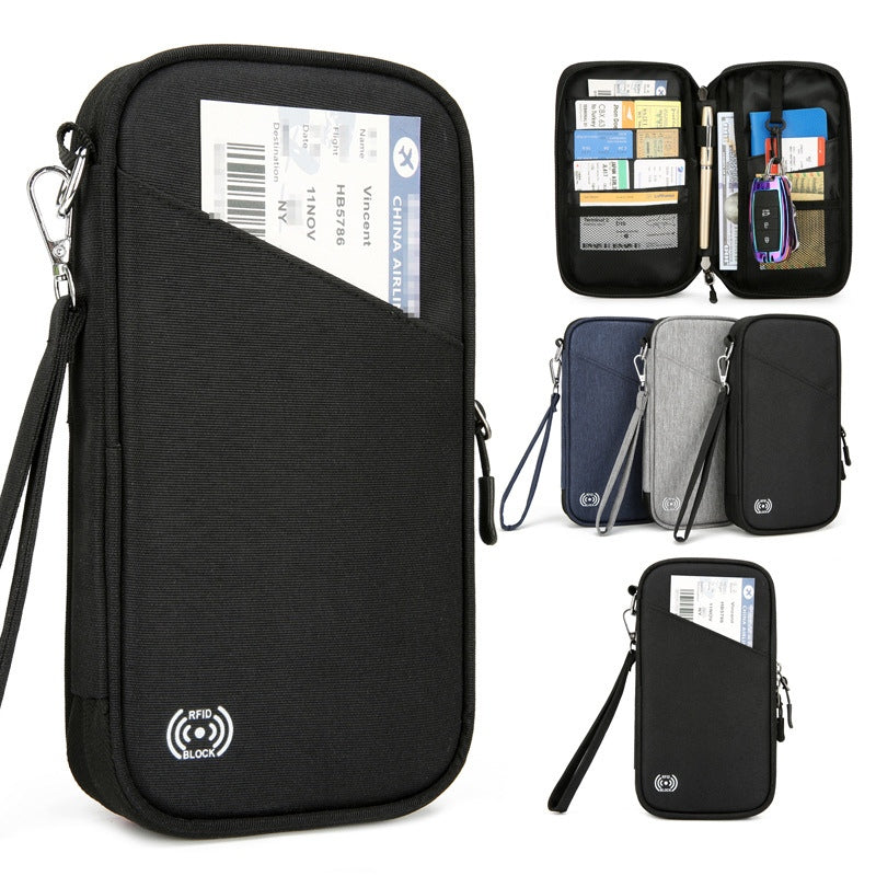 Good Versatile Travel Rfid Passport Wallet Mens