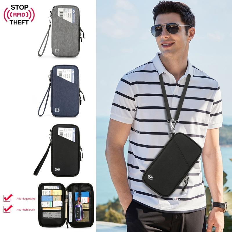 Good Versatile Travel Rfid Passport Wallet Mens