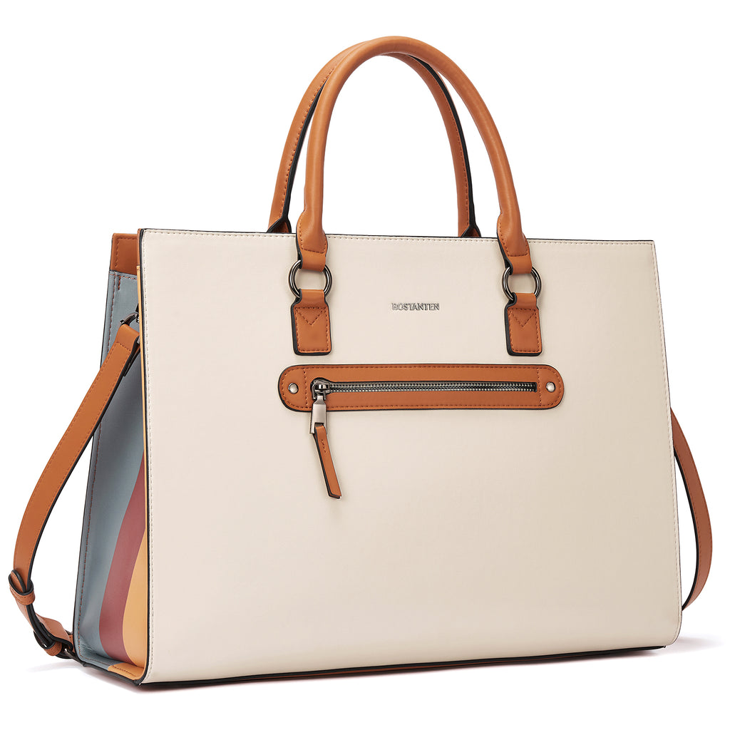 Fashionable Contrast Color Multifunctional Briefcase For Women