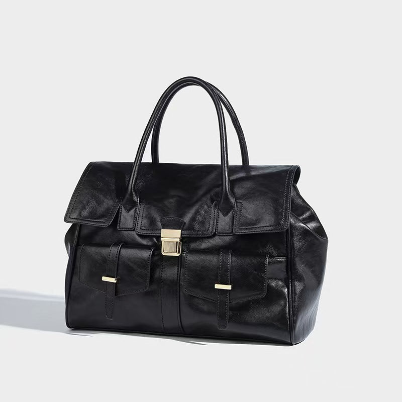 new high-end leather briefcase for women