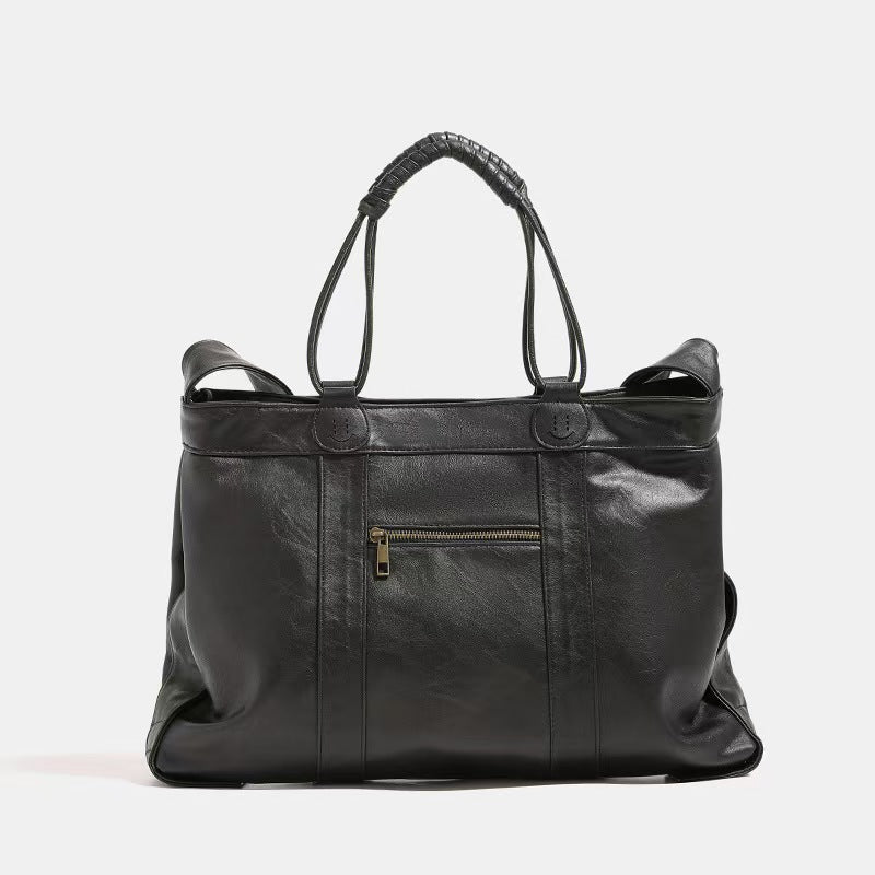 School commuting bag briefcase leather women