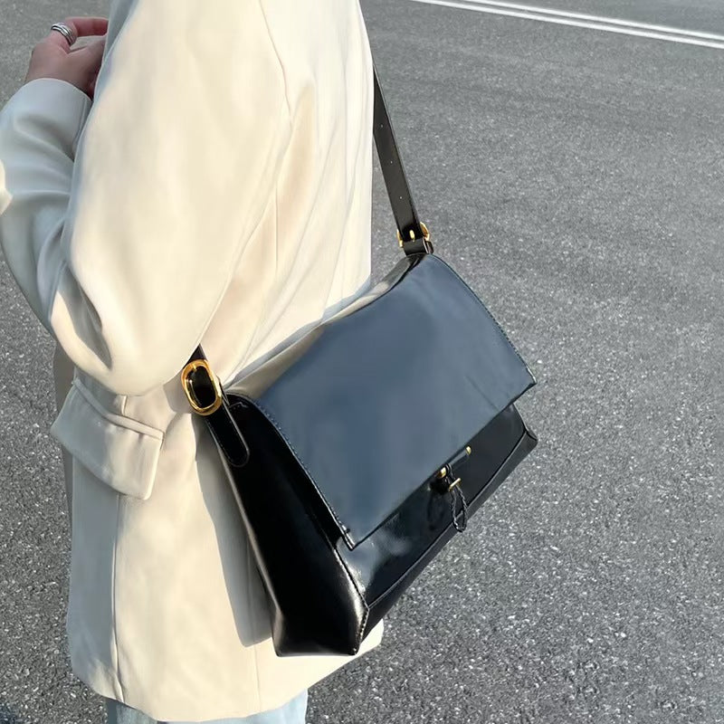 Soft Leather Commuter Briefcase Leather Women