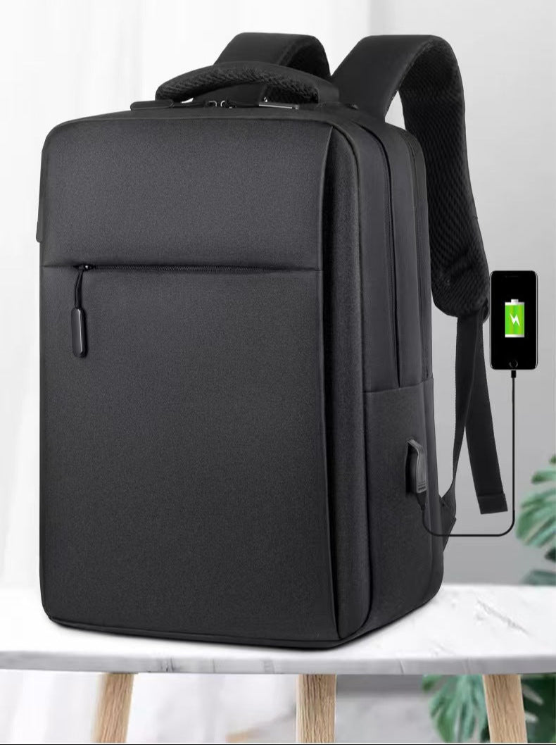 Double layer business commuter backpack laptop backpacks