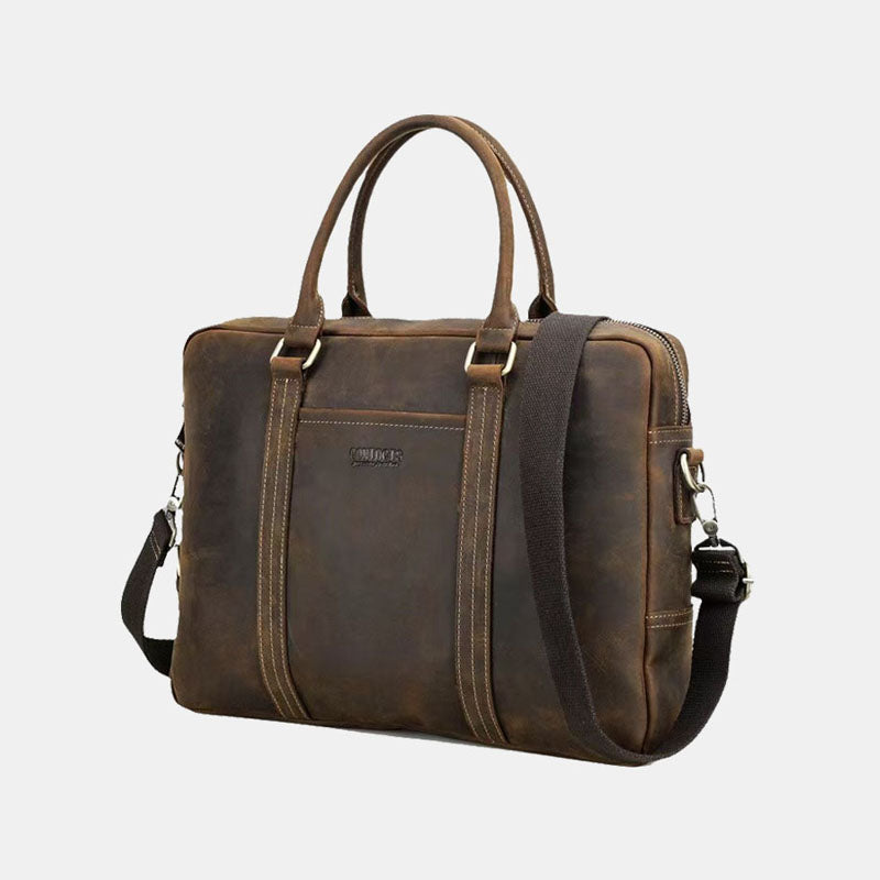 Multifunctional business bag laptop handbags leather