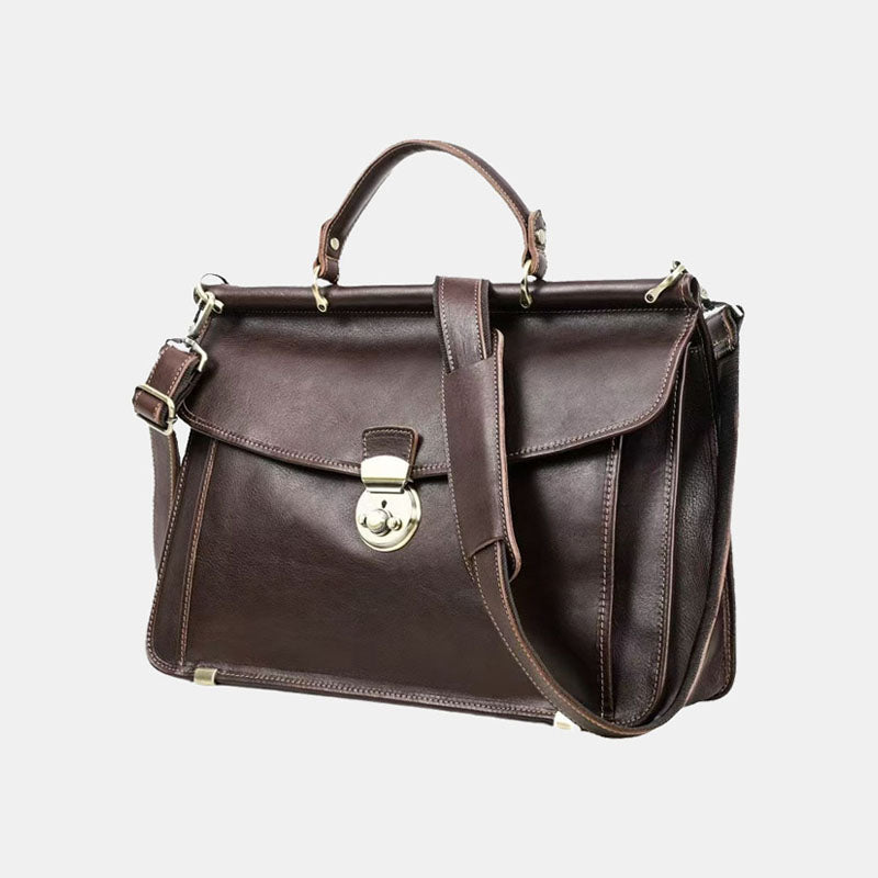 Italian Lambskin Laptop Bag mens briefcase